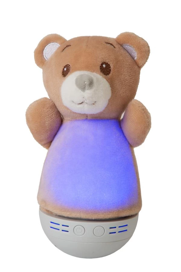 Lucide DOLLY - Table lamp Children - Batteries - LED - 1x3W 2700K - With music feature - Brown - detail 2